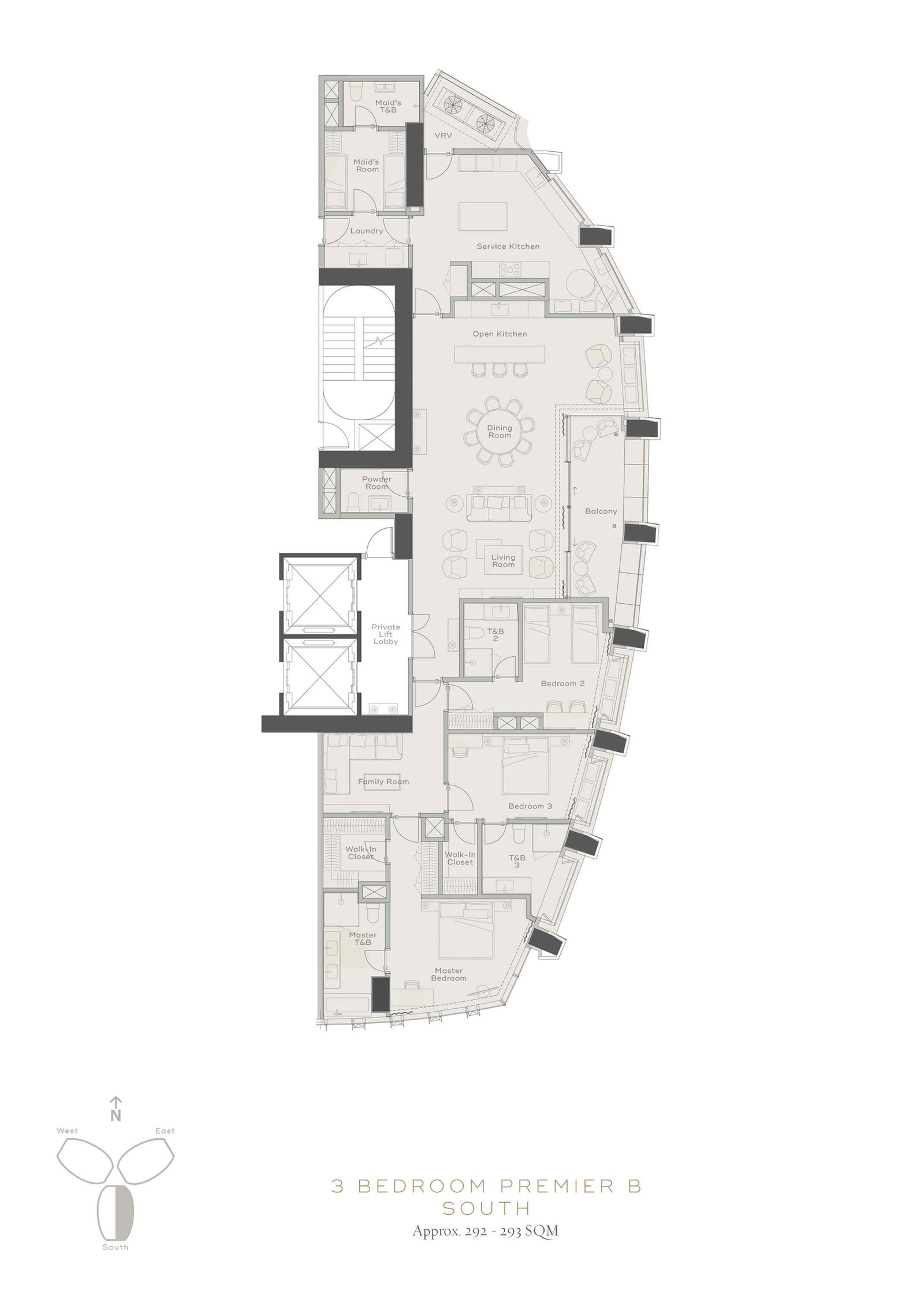 3BR Premier B South